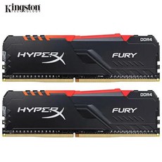 탑 킹스톤 HyperX FURY RAM RGB 메모리 데스크탑 메모리용 DDR4 2400MHz 2666MHz 3000MHz 3200MHz 3466MHz DIMM XMP, [10] 16GB 3466MHz, 1개