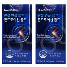 뉴트리디데이 관절엔 소연골 뮤코다당단백 콘드로이친 관절연골영양제 주부 중 장년 부모님 40 50 60대 손 발가락 관절연골, 2개, 120정