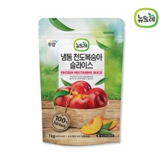 뉴뜨레 냉동 천도복숭아 슬라이스 1kg, 1개