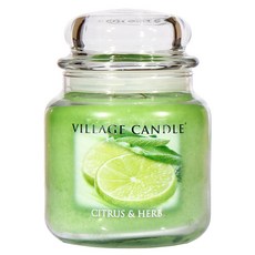 미국 빌리지캔들 56가지 아로마 향기 미디엄, 시트러스 & 허브, 1개