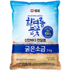 샘표 한여름눈꽃 굵은소금, 3kg, 1개