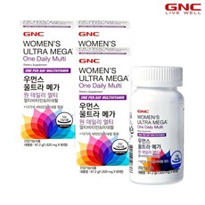  [지앤씨] [GNC]우먼스울트라메가 원데일리 멀티비타민 앤 미네랄 (60정) 60일분x3병, 3개, 상세 설명 참조 