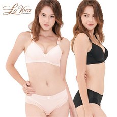 라보라 기획 빅사이즈 노와이어 브라팬티 2종세트 9S205N