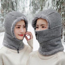 여성방한모자