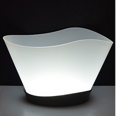 LED아이스버킷 와인 버킷 파티 홈바 노래방 얼음통, 1개, 백색광 12L