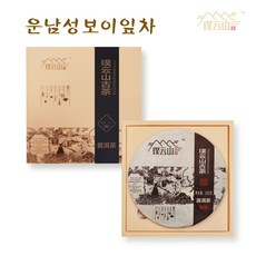 푸윈산구차 보이차 중국보이차 운남성보이차 찻잎 대엽종 발효 숙성 푸얼차 보이잎차 카페인없는 카데킨 갈산 보이차효능, 100g, 1개