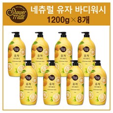 샤워메이트 바디워시 내추럴 유자 1200g 8개 (1박스)