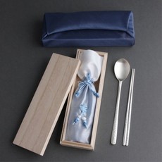 엔젤 남자 아버지 생신 퇴직 기념 선물 은수저 1벌 80