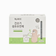 마이비 피부에순한 건조기 섬유유연제40매 /건조시트, 1개, 40매