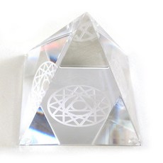 크리스탈피라미드(8cm) - 12각 히란야 국내산 의식상승 국내산, 1개