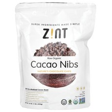 Zint 무가공 유기농 카카오 닙스 454g(16oz), Zint 무가공 유기농 카카오 ..., 454g, 1개