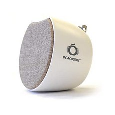 76581 OC Acoustic: Newport Plug-in 블루투스 Speaker ChampagneWhite Color Designed in Orange Count, One Size_One Color, One Color, 상세 설명 참조0