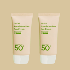 마녀공장 파데프리 선크림 SPF50+ PA++++ 모든피부용 50ml+50ml, 50ml SPF50+ PA++++