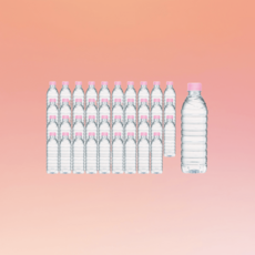 크리스탈 생수 대용량 탕비실 무라벨 40병, 500ml, 500ml