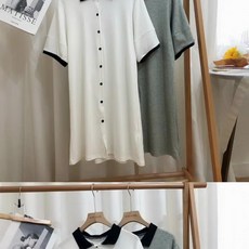 폴로 칼라 원피스 여성 루즈핏 스트레이트