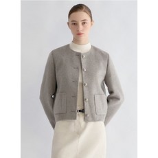 [쉬즈미스(블루라벨)] [쉬즈미스] 울 라운드넥 핸드메이드 자켓_SWHJKO42030