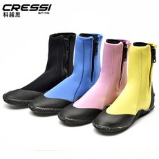 이탈리안 CRESS IISLA 잠수 부츠 오리발 3MM5MM7MM 멀티 선택가능, 본상품, 5MM 블랙 S3839