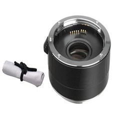 Canon Zoom Super Wide Angle EF 17-40mm f/4L USM 2x Teleconverter (4 Elements) + Nwv Direct Microfiber Cleaning Cloth.