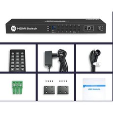 TESmart 티이스마트 HSW1601A1U 16대1 HDMI 선택기 4K 60Hz 리모컨포함 16포트 모니터셀렉터, 1개