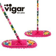 [포커시스] [Vigar]비가 타원형 극세사 대걸레_워터컬러 Vig-6246, 1개