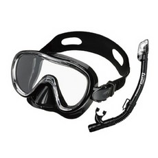 TUSA 투사 UC-1126 여성용 스노클 세트 SNORKEL, BKBK
