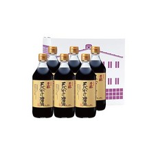 가와나카 간장 육수 간장 방순천연간장 500ml 염분 히데메 6병 세트 A2