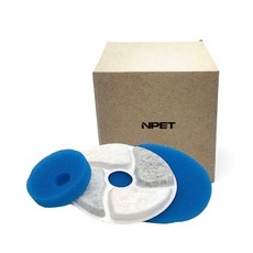 펫메이드 엔펫 플라워 정수기 3L 필터 4pcs 고양이 강아지 정수기필터 급수기필터, 엔펫 플라워정수기3L필터