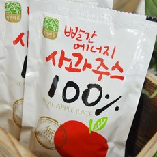 [자연마을] 빨간에너지 사과주스 50입 1상자, 50개입, 110ml