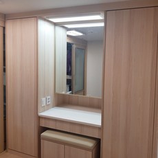 L241 붙박이장 여닫이 화장대 옷장, 오크