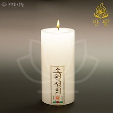 연화양초 만월 원백반초 기도초 법당초 불교초 무속용품 반초, 40개