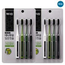 AP 메디안 대나무숯 담은 칫솔 4입x2개, 1개