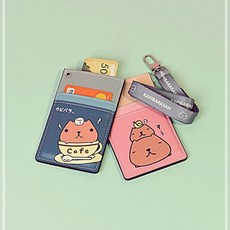 주소원콘텐츠 국내 카드 캐릭터 카피바라상 목걸이 케이스 DW7ED448