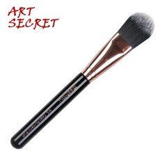 Artsecret Pro 파운데이션 리퀴드 크림 브러쉬 페이셜 마스크 듀오 파이버 로즈 골드 페룰 메이크업 화장, 01 Black, 01 CHINA, 1개