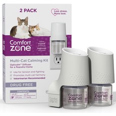 Comfort Zone MultiCat Calming Diffuser Kit 컴포트 존 멀티캣 고양이 안정 페로몬 디퓨저 키트, 1개