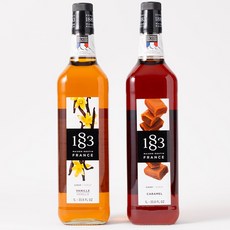 1883 바닐라 시럽 1000ml+1883 카라멜 시럽 1000ml+트루시트러스, 1L, 2개