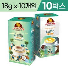 베트남 라이온 카페 4in1 코코넛 커피 라떼 180g 10박스 coconut Latte, 10개입, 18g