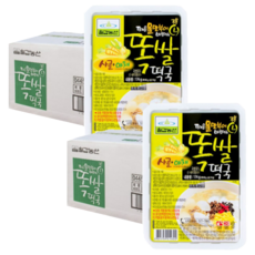 칠갑 컵떡국 똑쌀떡국(물만부어)2BOX(24개) 종이포장, 174g, 24개