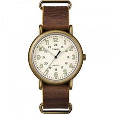 Timex 위켄드 40mm 앤티크 브라운 시계