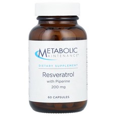 메타볼릭메인터넌스 레스베라트롤 피페린 200mg 60캡슐, 60정, 1개