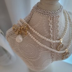 진주이니셜목걸이