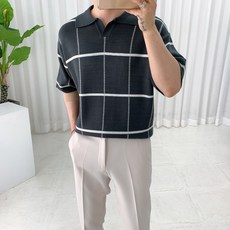 남자오픈카라반팔니트