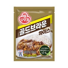 오뚜기 하야시라이스 골드브라운하이스 간단요리 일본카레 아이반찬 80G, 23세트