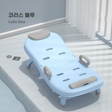 머리감는의자
 3단접이식 샴푸의자 베드 어린이 성인 환자 어르신 목욕 머리감기 머리감는의자 1. 하늘색일반 1개