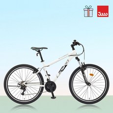 (바이크7) 2024 삼천리 스팅거 100 26인치 - 다용도 컴포트 산악 MTB 원터치 21단 스테디셀러 100% 완조립 레스포 알루미늄 자전거, 펄 화이트