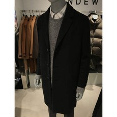 [현대백화점]앤듀 O194CT100P 남성)캐시미어 블랜디드 세미오버 핸드메이드 싱글코트