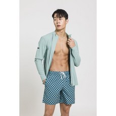 아레나 체커보드 레저 3.5부 남성 반바지 수영복 A3BM1PP05 블랙 민트