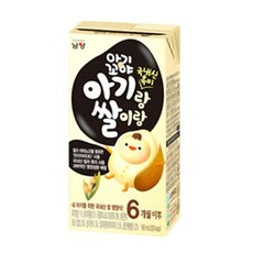아기꼬야 아기랑 쌀이랑 흑미 180ml 간식 건강식품 유아두유, 단일상품