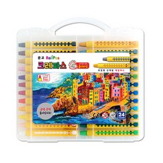 문교레일크레파스24색