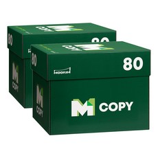 M COPY 복사용지 A4 80g 1BOX 5000매, 단품