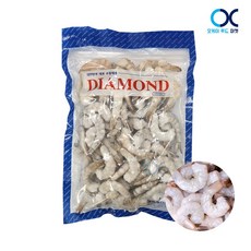 다이아몬드 생칵테일 ㅋ칵테일새우 탈각새우900g(31/40).중60~80미 흰다리 새우살 .감바스.파스타.튀김용.새우, 1개
